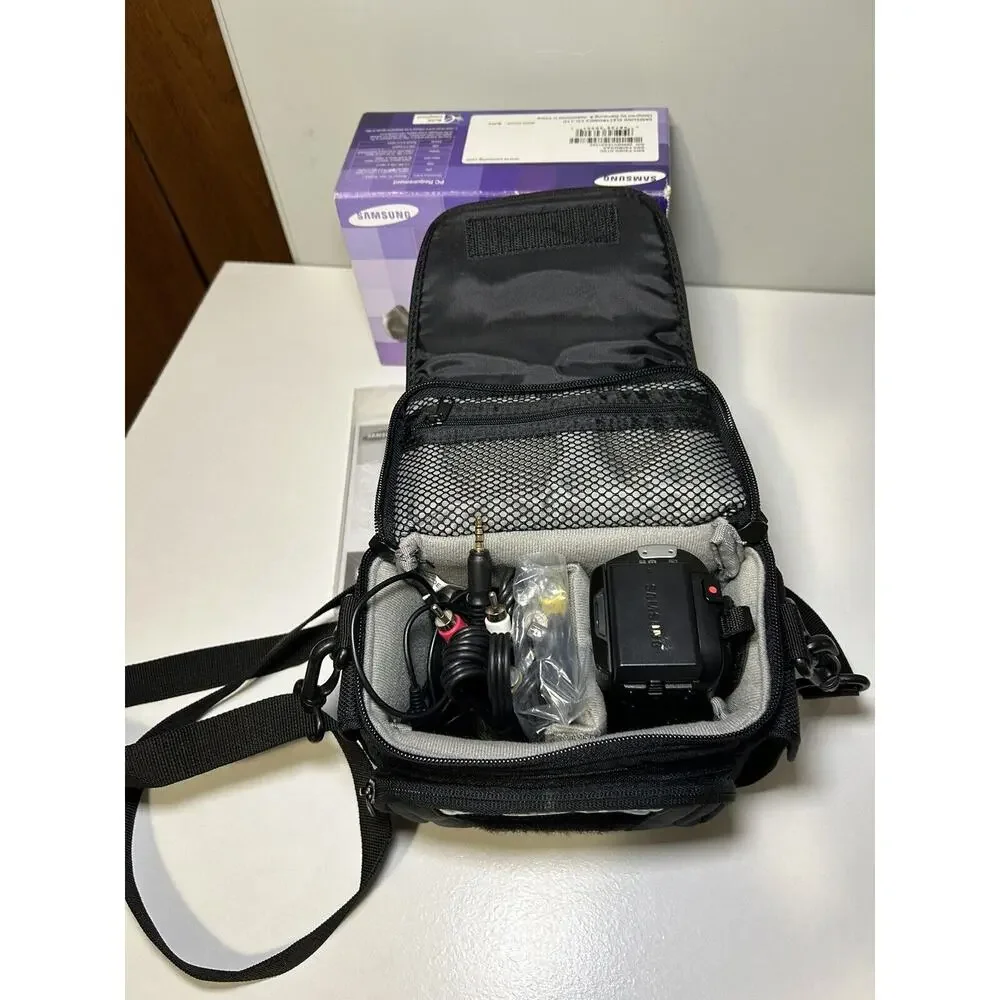 Samsung Black Camcorder with Accessories